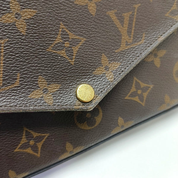 FÉLICIE Monogram Lona Revestida Marrón