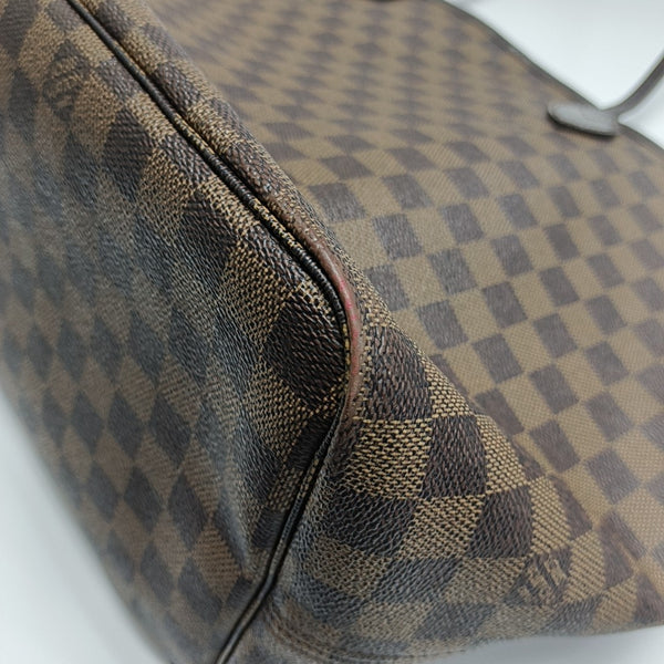 NEVERFULL GM Damier Ebene Coated Canvas Brown