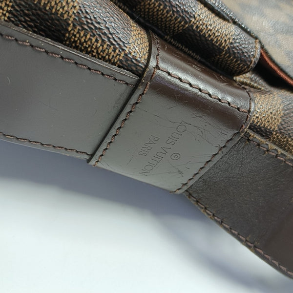 DISTRICT MM Damier Ebene Coated Canvas Brown
