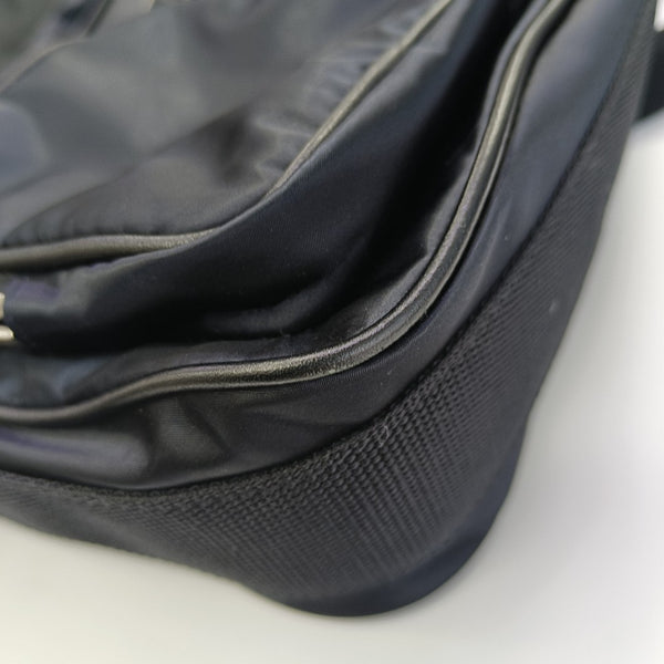 Nylon Shoulder Bag Blue
