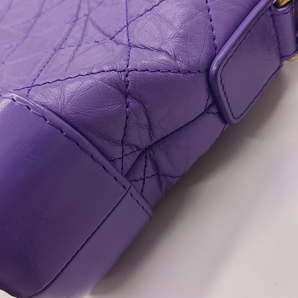 GABRIELLE Small Quilted Calfskin Purple