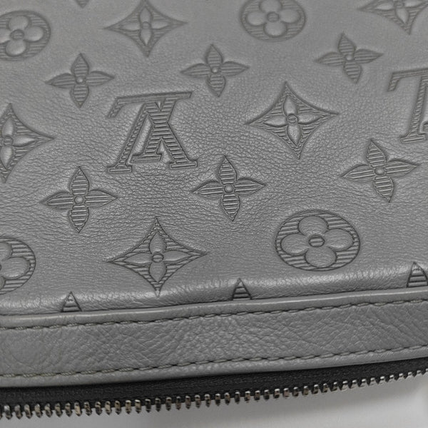 TRIO Monogram Calfskin Gray