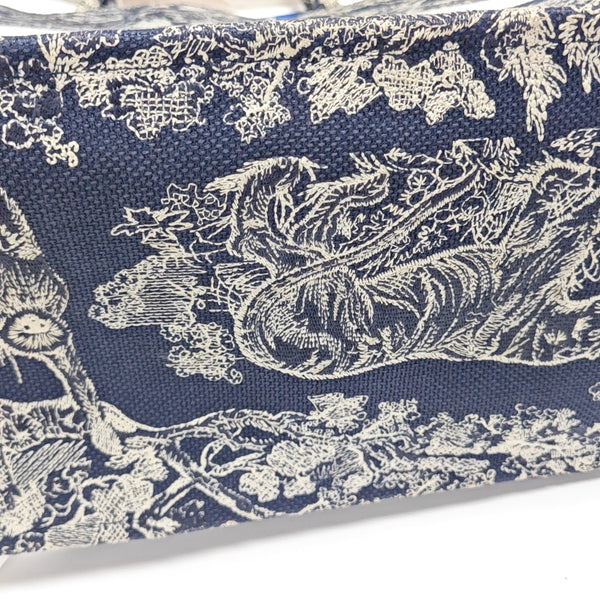 Book Tote Large Fabric Blue