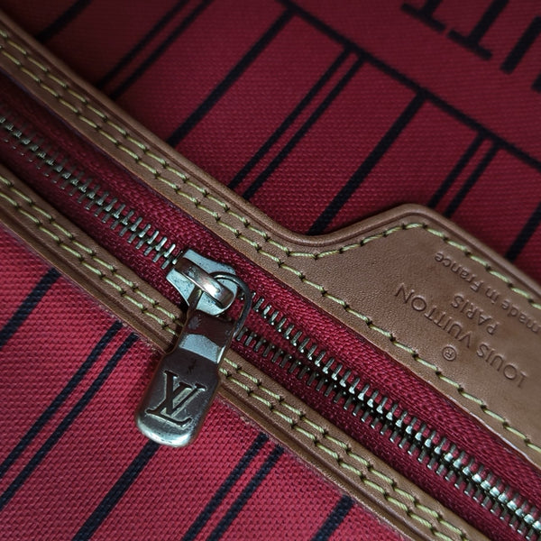 NEVERFULL MM Monogram Coated Canvas Brown