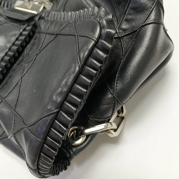 New Lock Cannage Calfskin Black