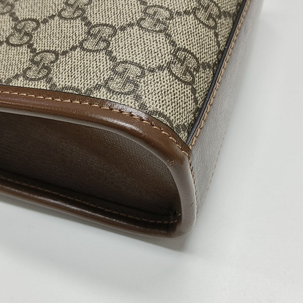 Retro Mini Monogram Coated Canvas Beige