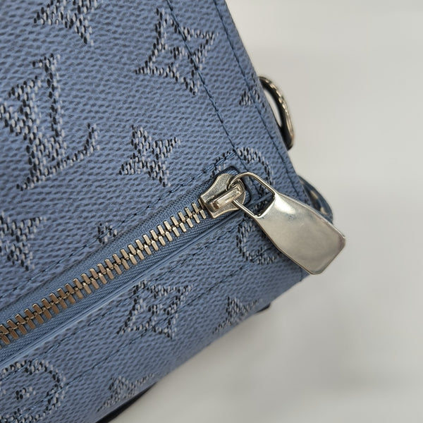 SOUL TRUNK Monogram Coated Canvas Blue
