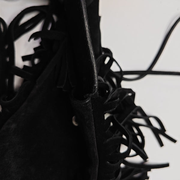 Suede Shoulder Bag Black