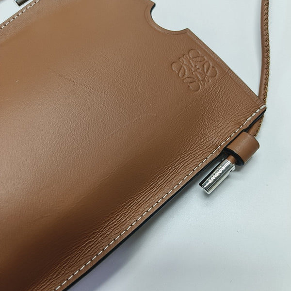 Calfskin Shoulder Bag Brown