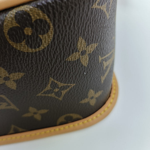 DIANE Monogram Coated Canvas Brown