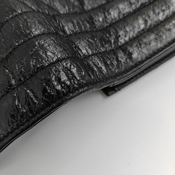 MATELASSE Chevron Calfskin Black