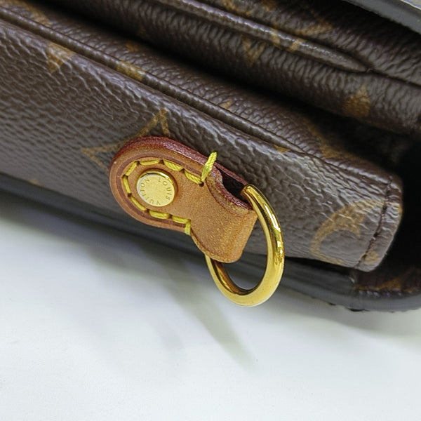 MONCEAU 26 Monogram Coated Canvas Brown
