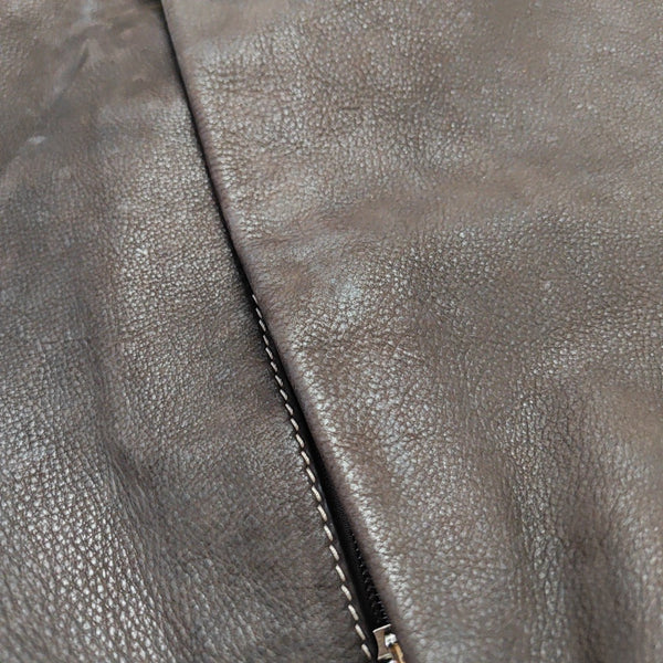 Calfskin Shoulder Bag Brown
