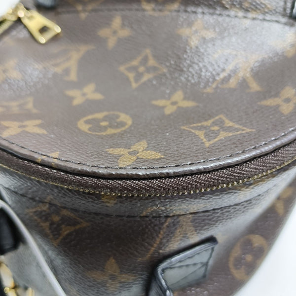 PALM SPRINGS Mini Monogram Coated Canvas Brown