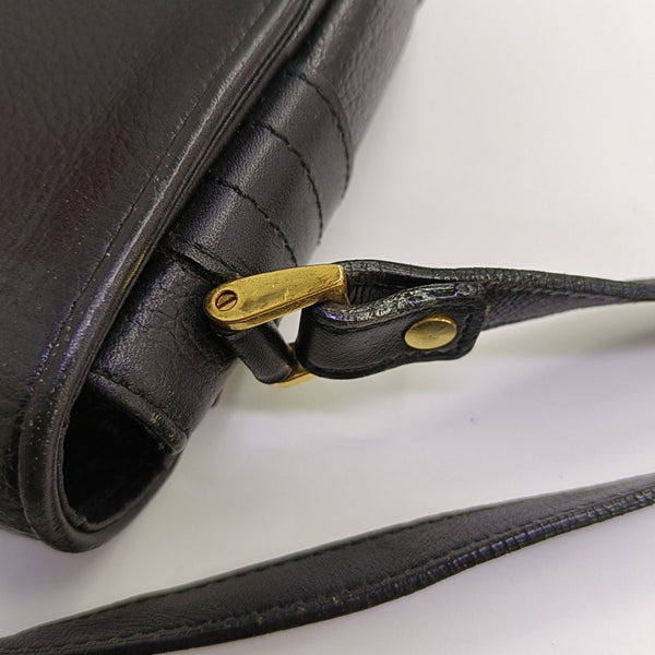 Calfskin Shoulder Bag Black