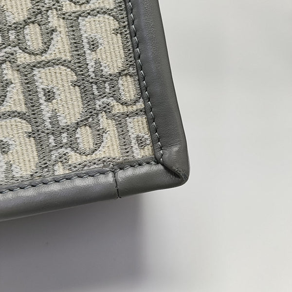 Book Tote Small Oblique Canvas Gray