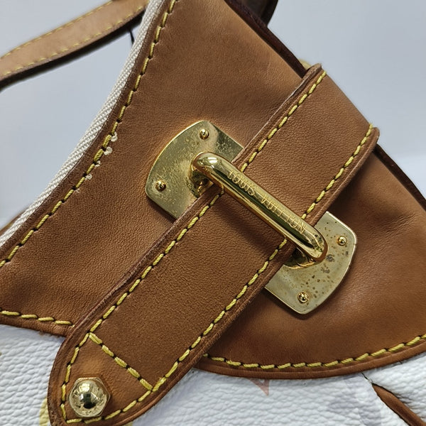 LV × TM GRETA Monogram Coated Canvas White
