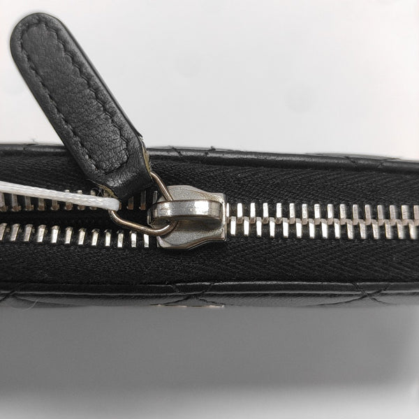 CLASSIC FLAP Mini Quilted Lambskin Black Wallet