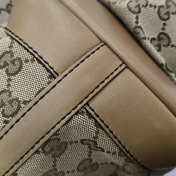 Monogram Canvas Tote Bag Brown