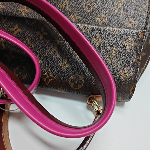 CLUNY PM Monogram Coated Canvas Brown