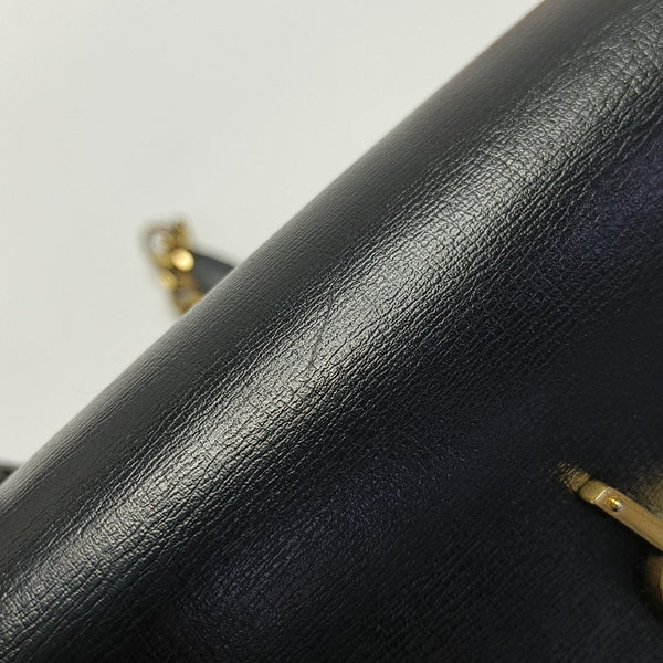 SUNSET Medium Calfskin Black