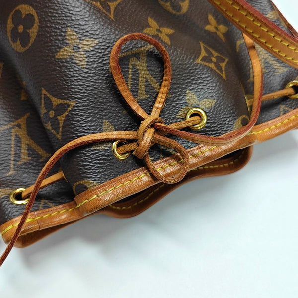 NÉONOÉ Nano Monogram Coated Canvas Brown