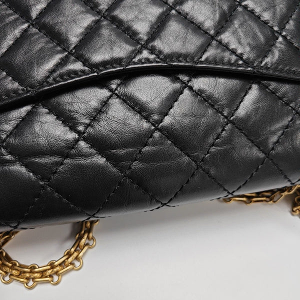 2.55 225 (small) Quilted Calfskin Black