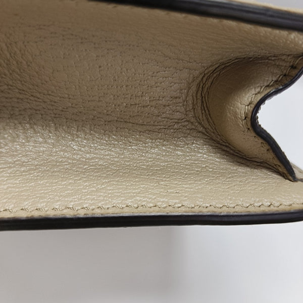 Ophidia Mini Monogram Coated Canvas White