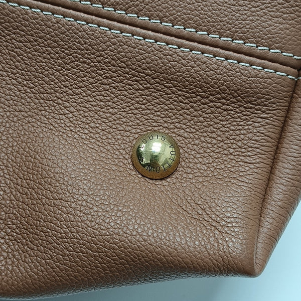 LOW KEY HOBO PM Monogram Calfskin Brown