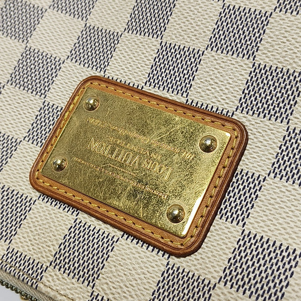 EVA Damier Azur Coated Canvas White