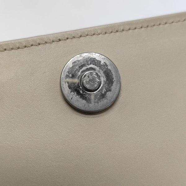 Calfskin Top Handle Bag Beige