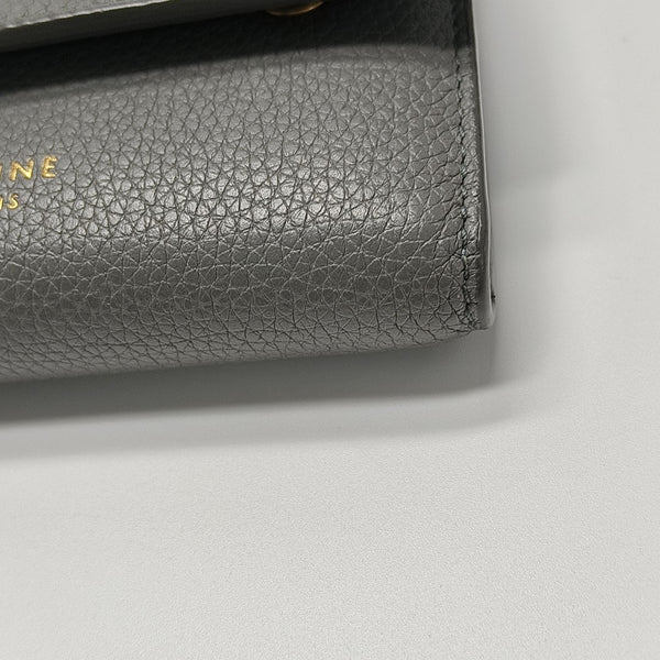 BIKER Calfskin Gray Wallet