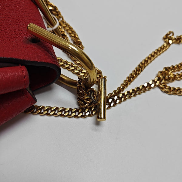 Drew Mini Calfskin Red