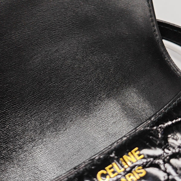 Calfskin Shoulder Bag Black