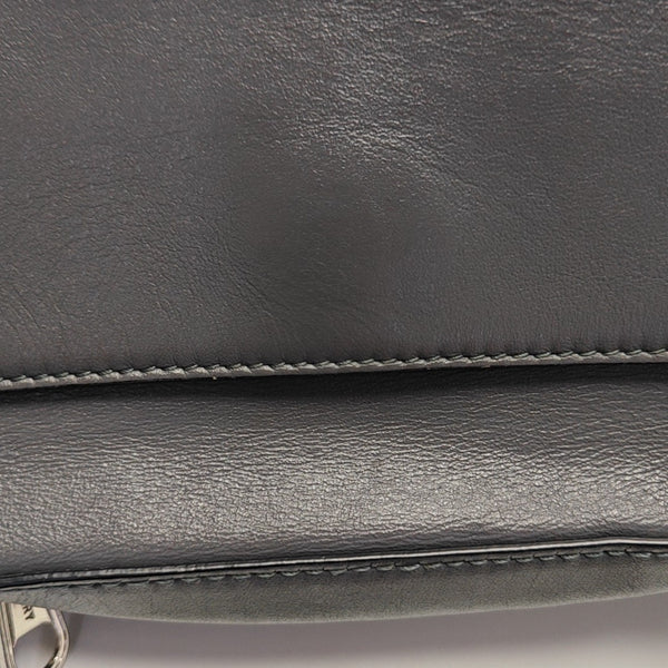 Calfskin Shoulder Bag Gray