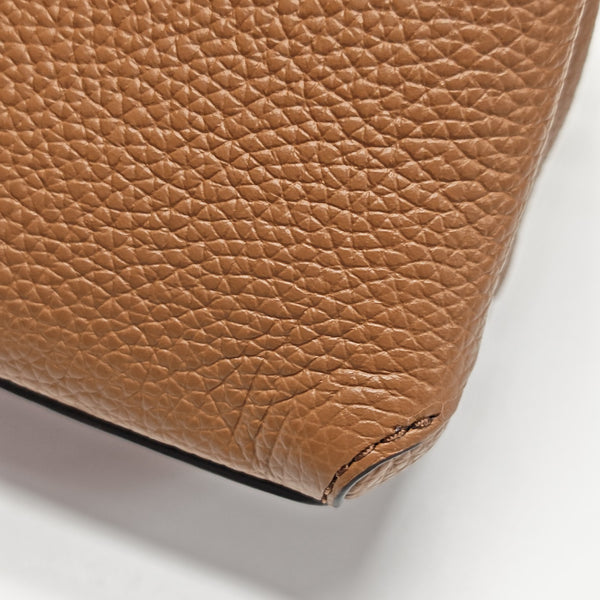 Calfskin Shoulder Bag Brown