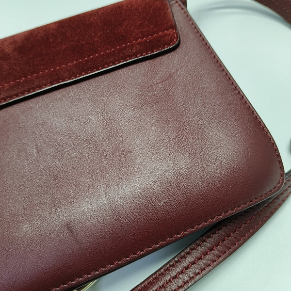 Faye Small Calfskin Red