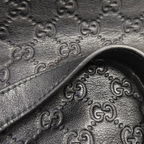 GG Imprime Monogram Calfskin Black