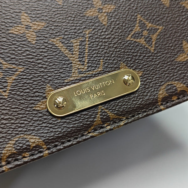 Lily Monogram Coated Canvas Brown