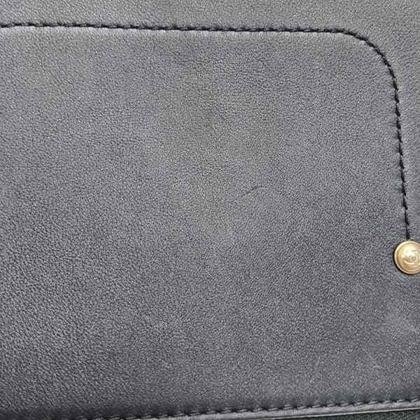 Quilted Leather Belt Bag Black