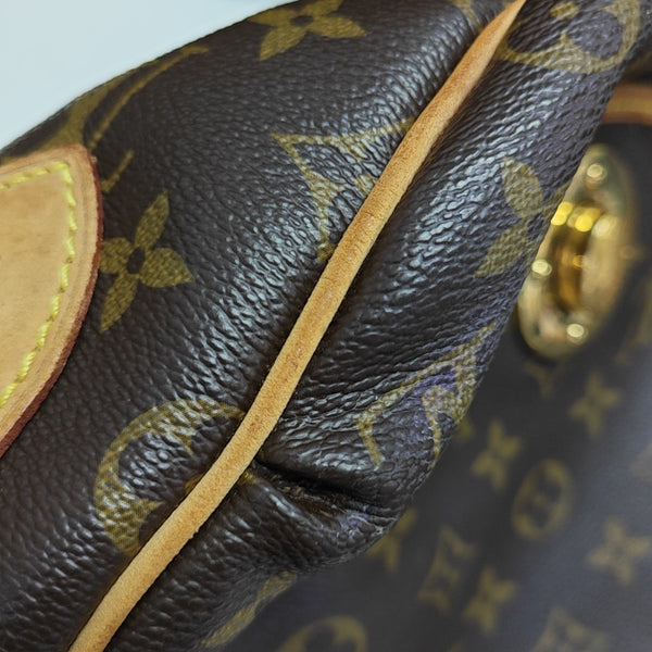 TULUM Monogram Coated Canvas Brown