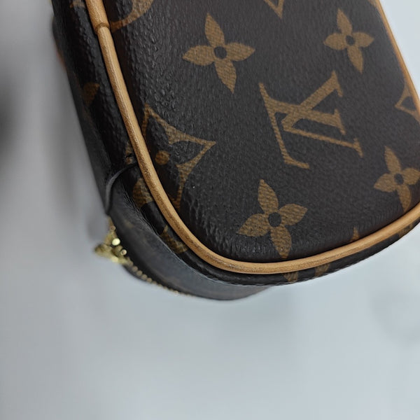 NICE Super Mini Monogram Coated Canvas Brown