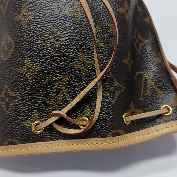 NÉONOÉ Nano Monogram Coated Canvas Brown