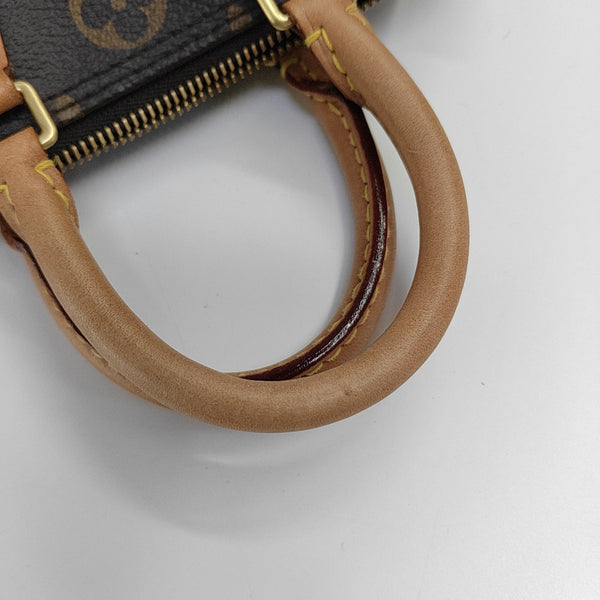 SPEEDY Nano Monogram Coated Canvas Brown