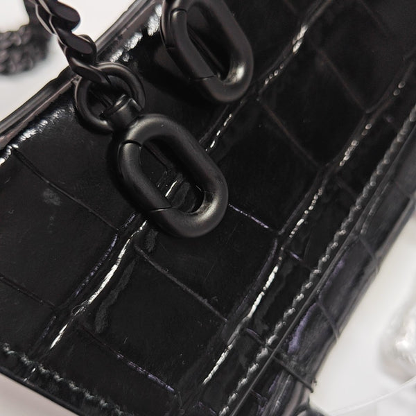 Hourglass Mini Calfskin Black