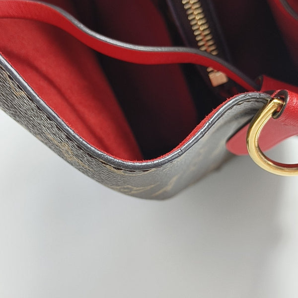 NÉONOÉ MM Monogram Coated Canvas Brown