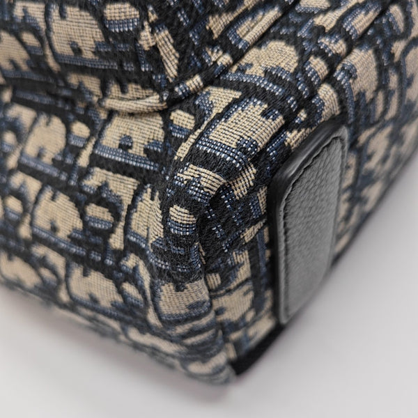 Oblique Canvas Backpack Blue