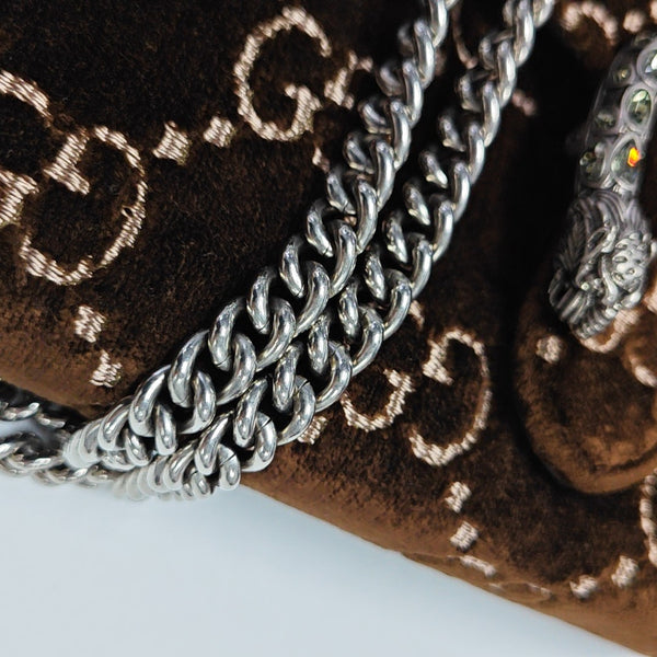 Dionysus Mini Monogram Velvet Brown