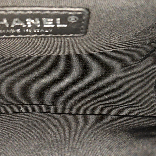 BOY CHANEL Small Quilted Grained Calfskin Black