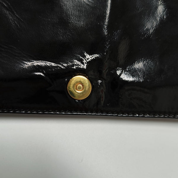 Lady Dior Medium Cannage Patent Leather Black